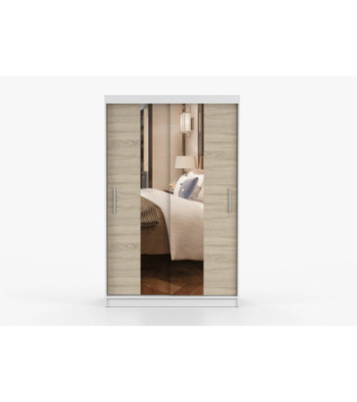 Armoire Danaé 120 cm avec miroir