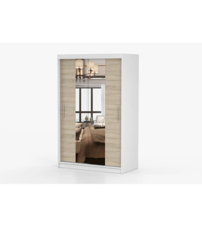 Armoire Danaé 120 cm avec miroir