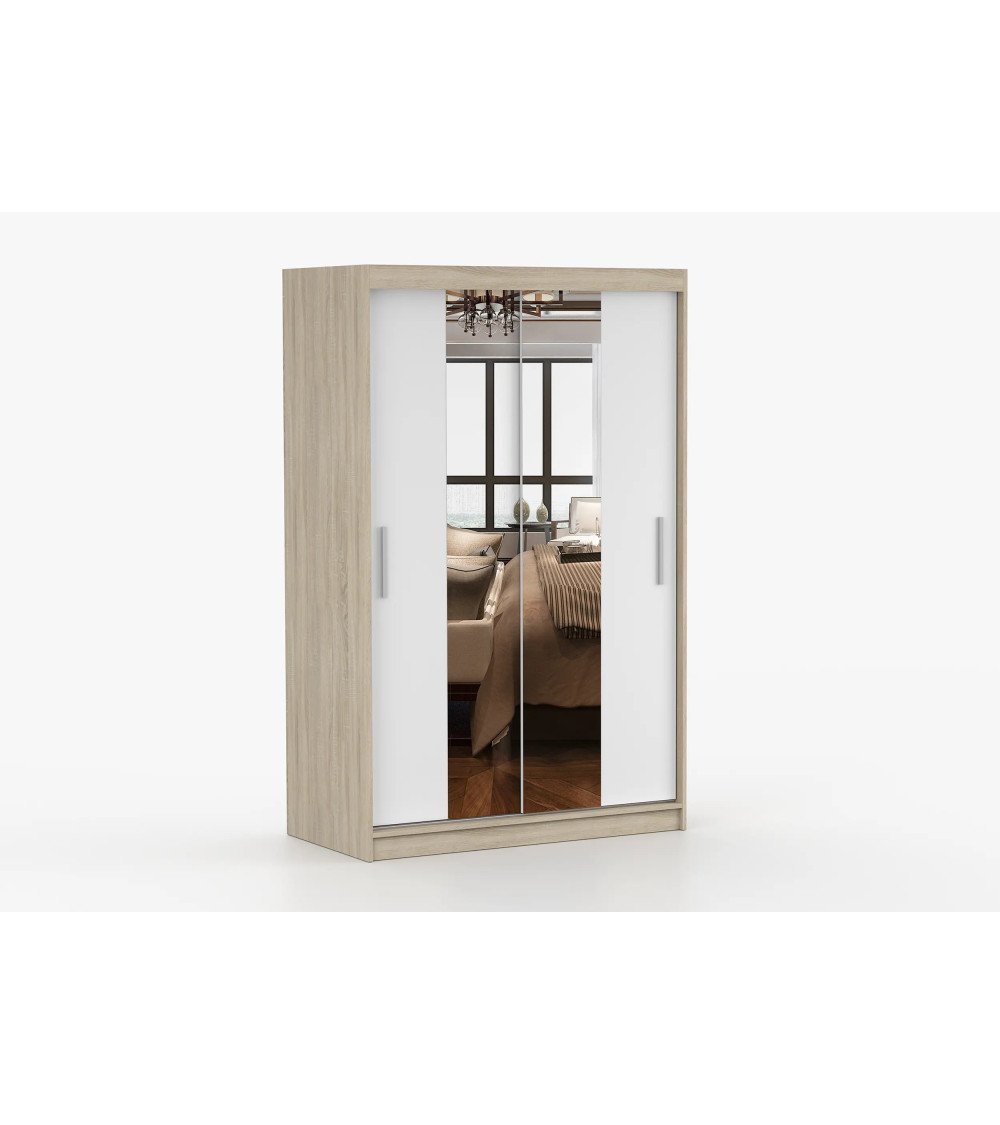 Armoire Danaé 120 cm avec miroir
