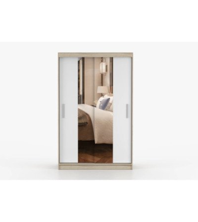 Armoire Danaé 120 cm avec miroir