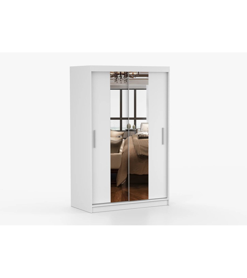 Armoire Danaé 120 cm avec miroir