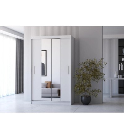 Armoire Danaé 120 cm avec miroir