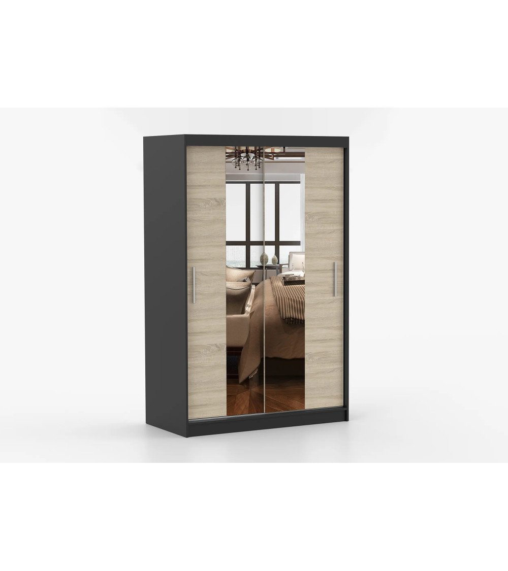 Armoire Danaé 120 cm avec miroir