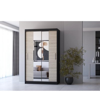 Armoire Danaé 120 cm avec miroir