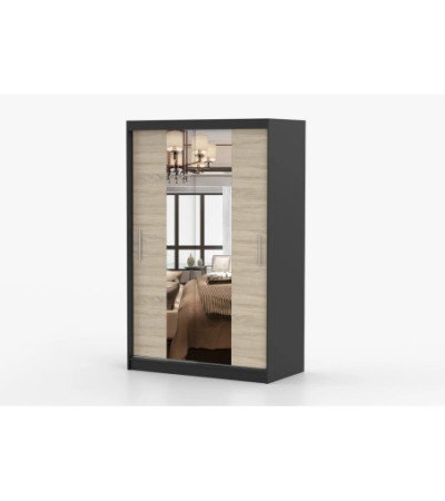 Armoire Danaé 120 cm avec miroir