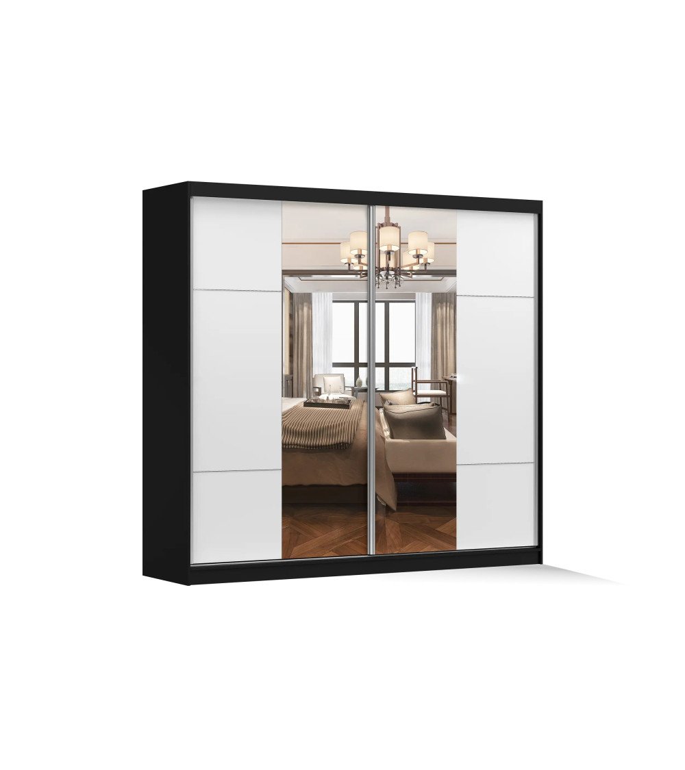 Armoire Azénor 233 cm avec miroir