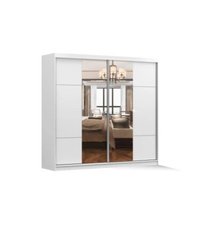 Armoire Azénor 233 cm avec miroir