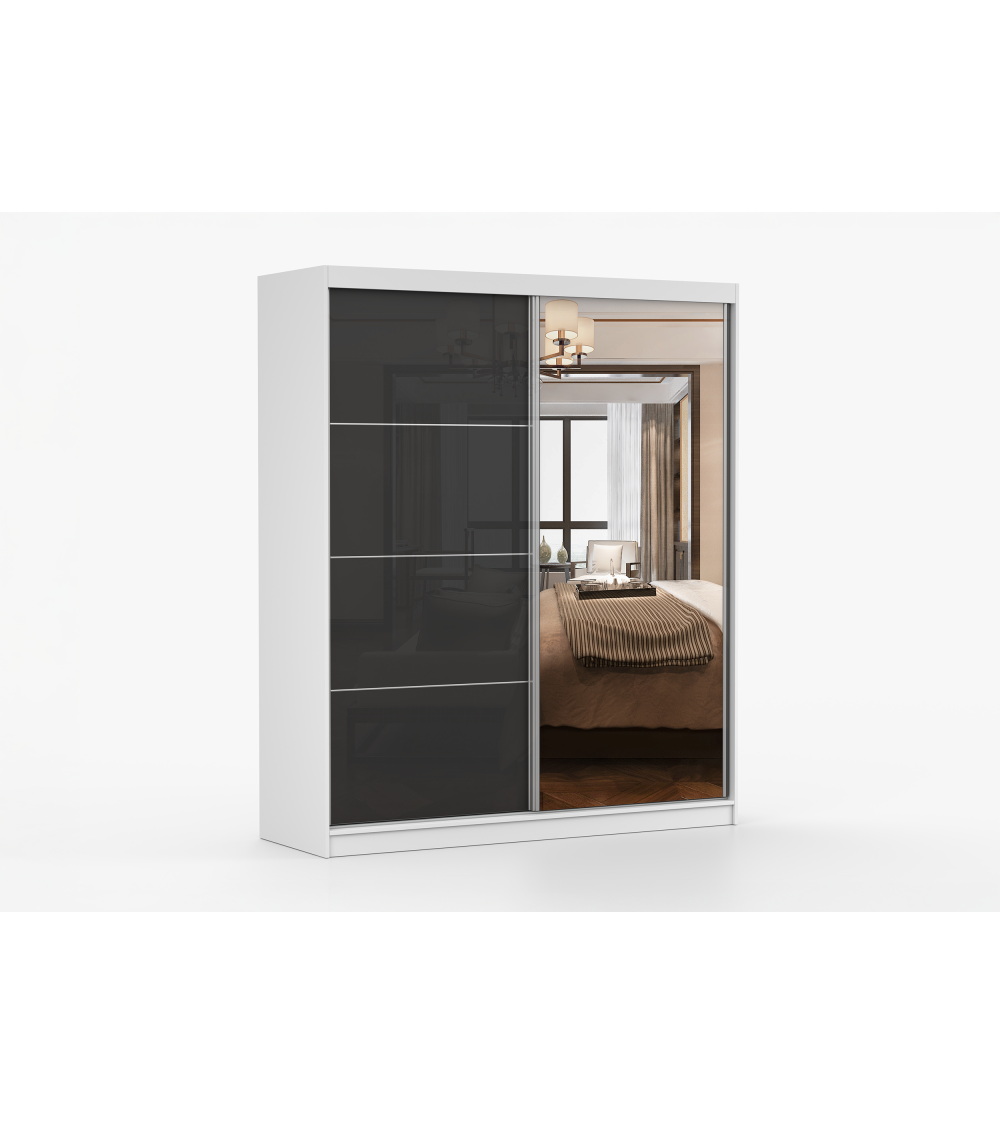 Armoire Calypso 183 cm avec miroir