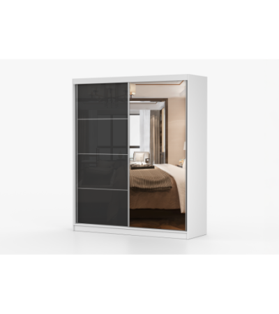 Armoire Calypso 183 cm avec miroir