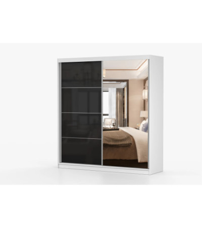 Armoire Calypso 203 cm avec miroir
