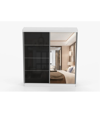 Armoire Calypso 203 cm avec miroir