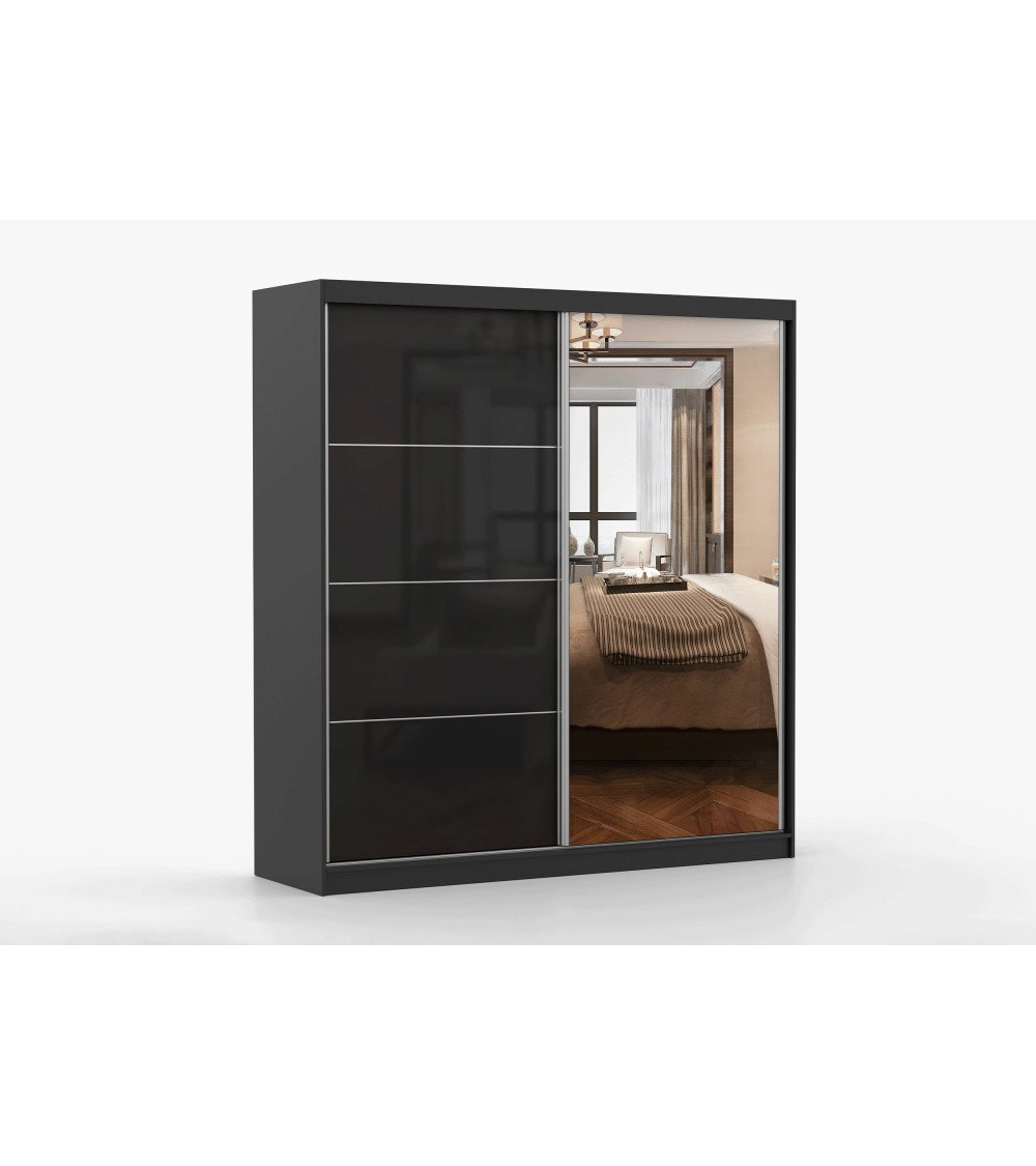 Armoire Calypso 203 cm avec miroir