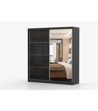 Armoire Calypso 203 cm avec miroir