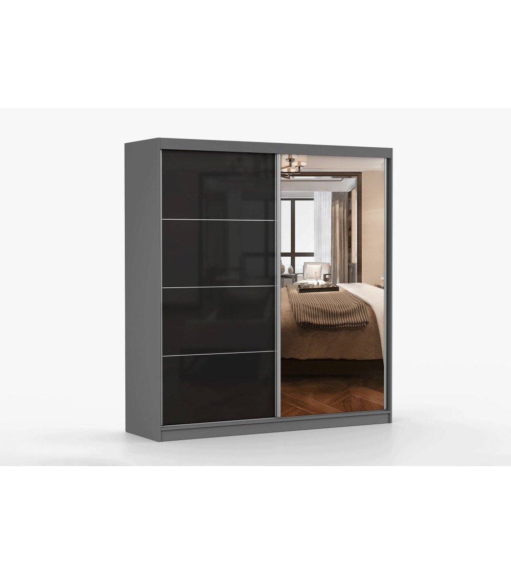 Armoire Calypso 203 cm avec miroir