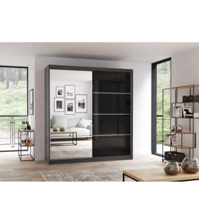 Armoire Calypso 203 cm avec miroir