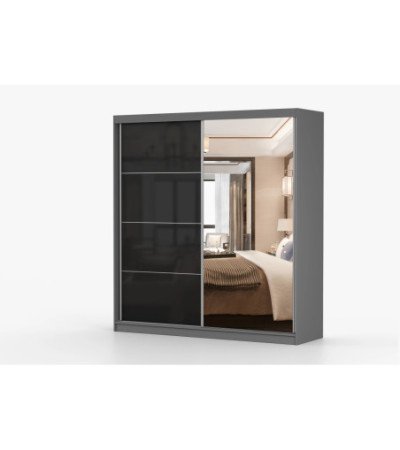 Armoire Calypso 203 cm avec miroir
