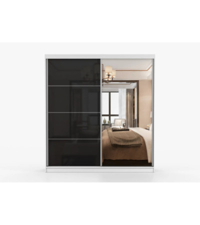 Armoire Calypso 233 cm avec miroir