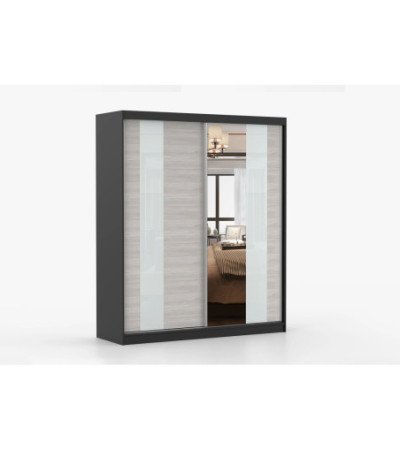 Armoire Lyra 183 cm avec miroir