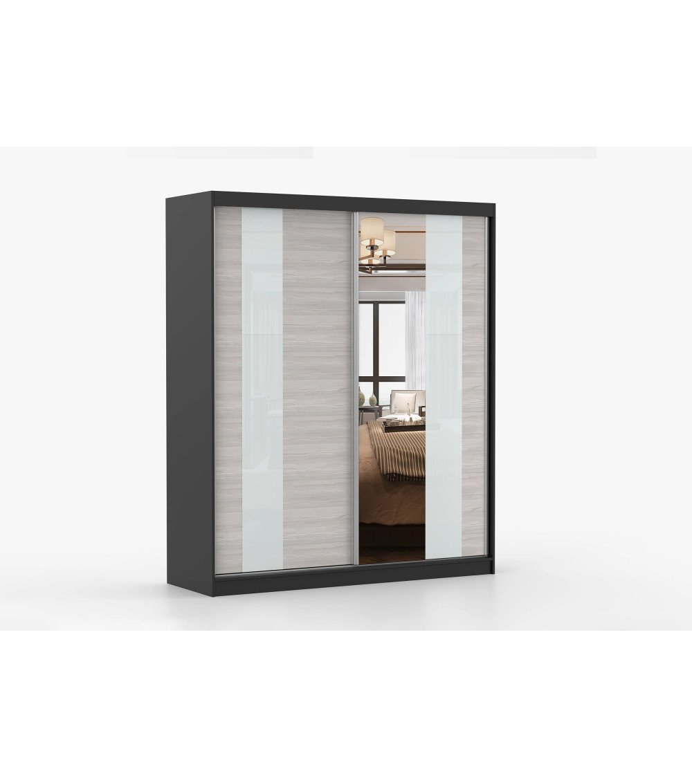 Armoire Lyra 183 cm avec miroir