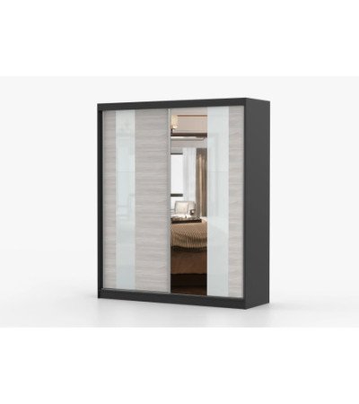 Armoire Lyra 183 cm avec miroir