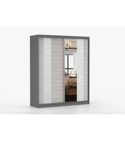 Armoire Lyra 183 cm avec miroir