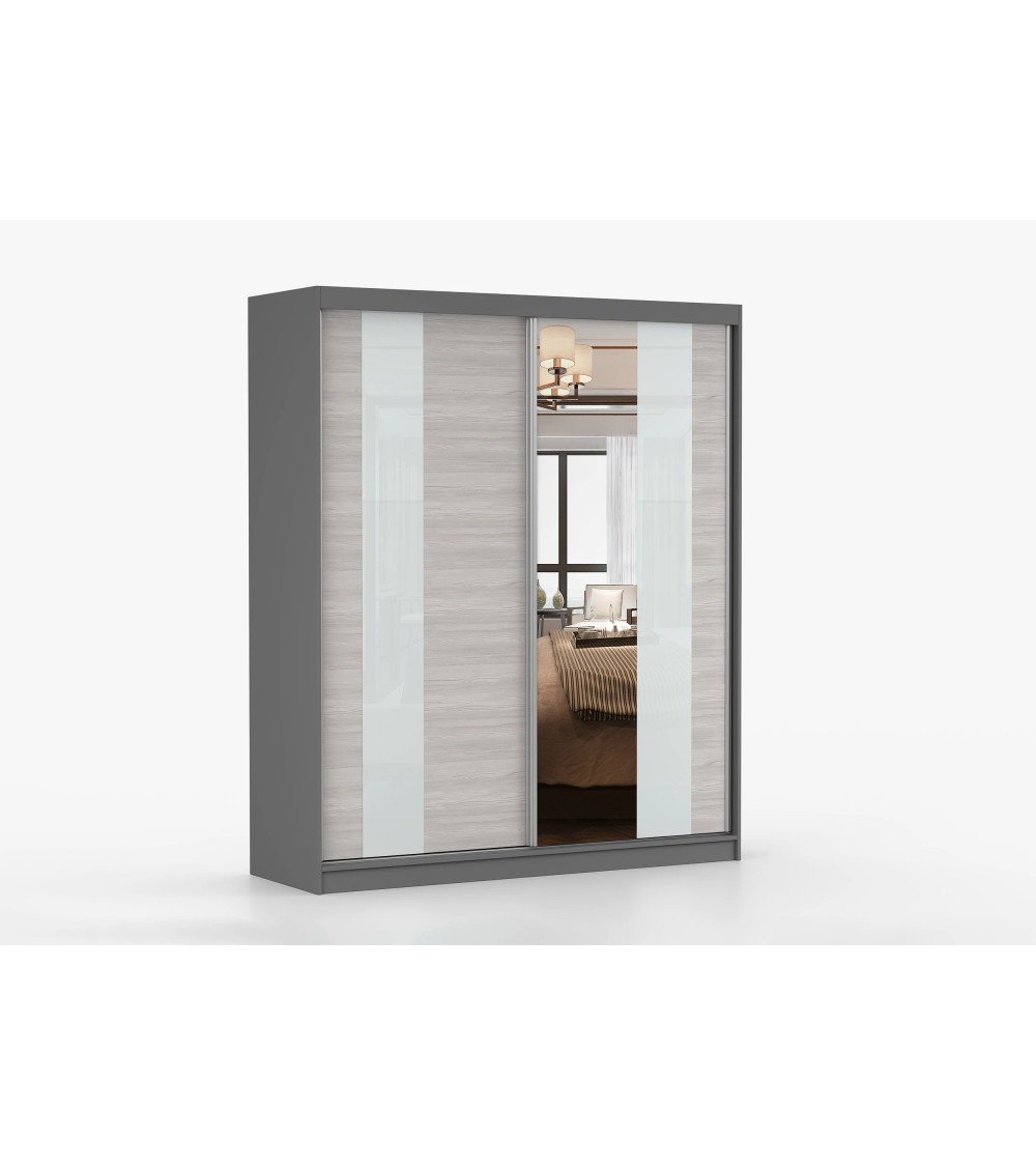Armoire Lyra 183 cm avec miroir
