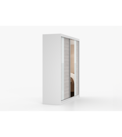 Armoire Évania 203 cm avec miroir