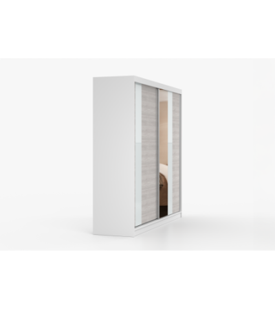 Armoire Rhéa 233 cm avec miroir