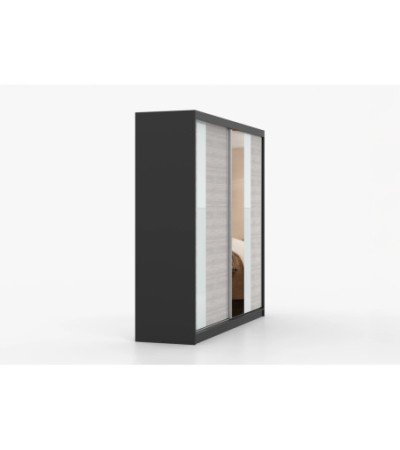 Armoire Rhéa 233 cm avec miroir