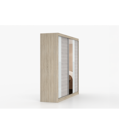 Armoire Rhéa 233 cm avec miroir