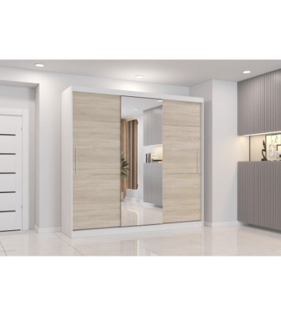 Armoire Olympe 233 cm avec miroir