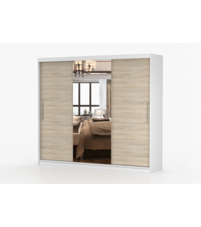 Armoire Olympe 233 cm avec miroir