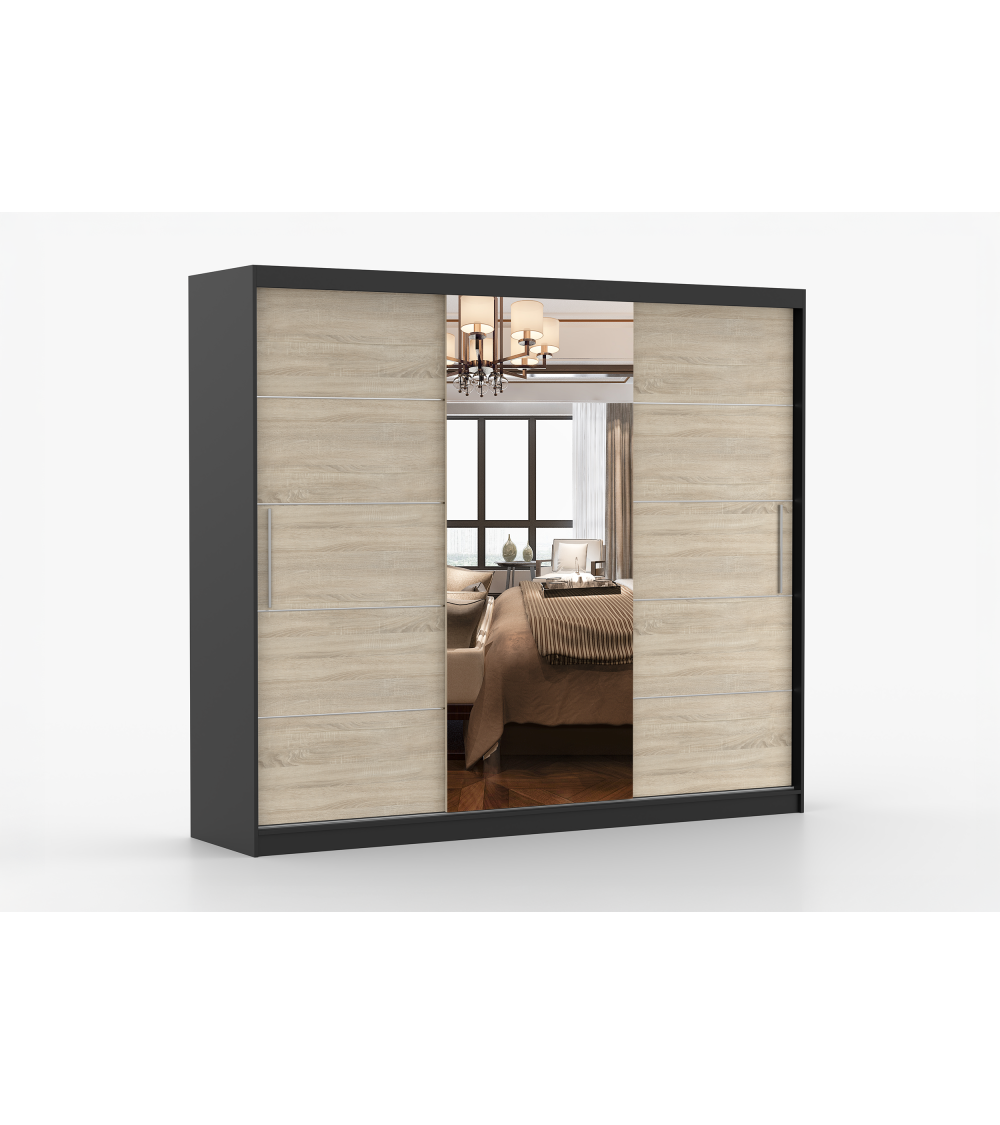 Armoire Olympe 233 cm avec miroir