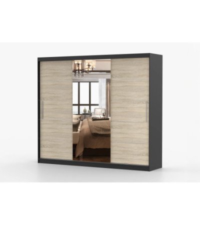Armoire Olympe 233 cm avec miroir