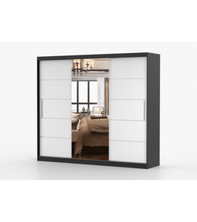 Armoire Olympe 233 cm avec miroir