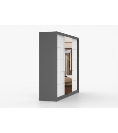 Armoire Olympe 233 cm avec miroir