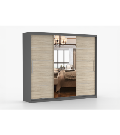 Armoire Olympe 233 cm avec miroir