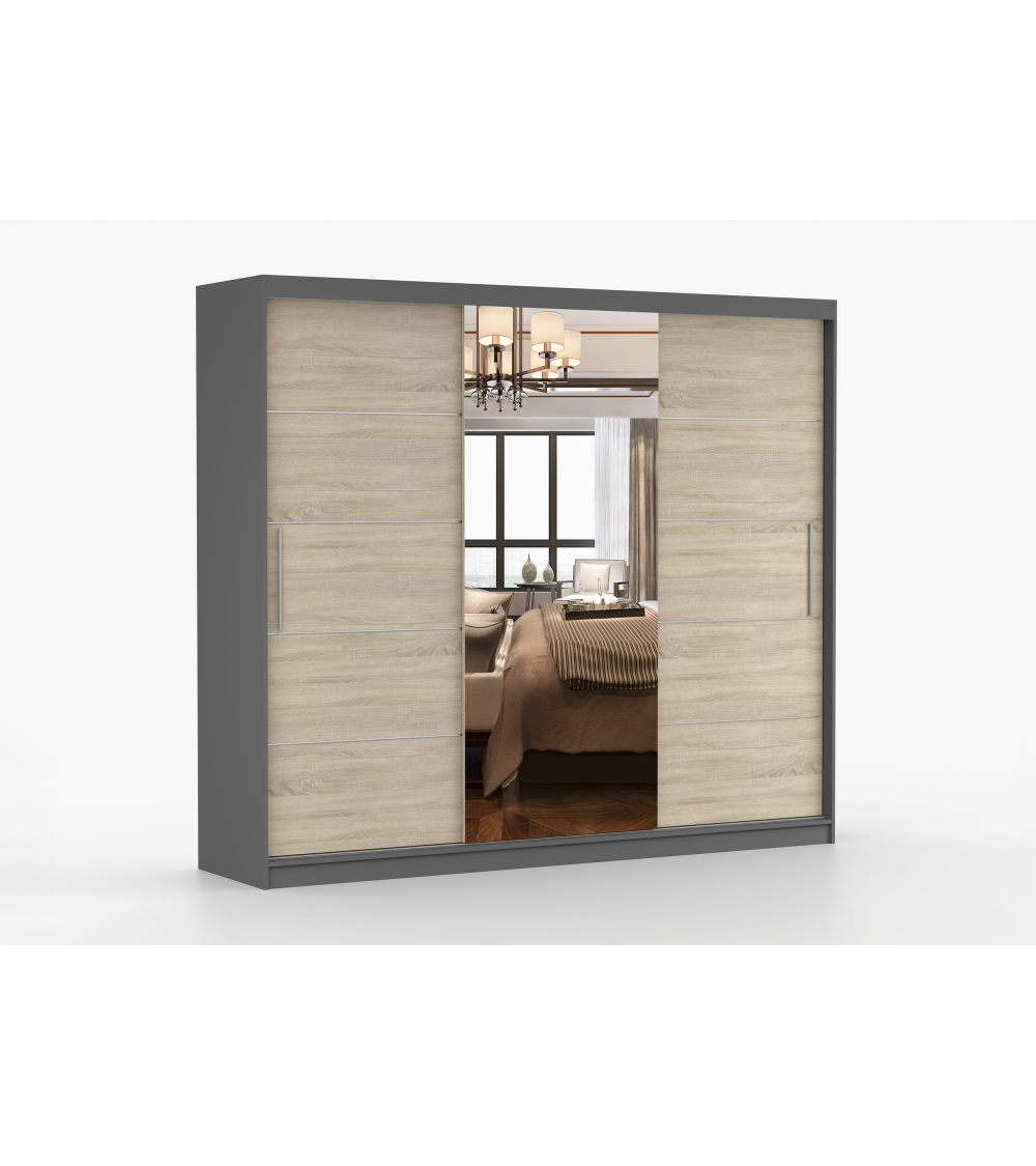 Armoire Olympe 233 cm avec miroir