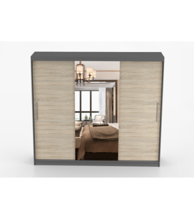 Armoire Olympe 233 cm avec miroir