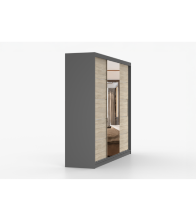 Armoire Olympe 233 cm avec miroir