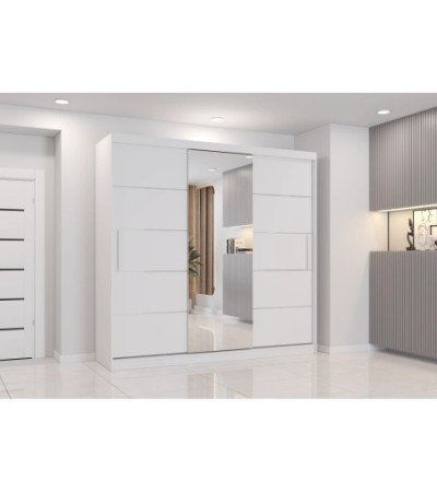 Armoire Olympe 233 cm avec miroir