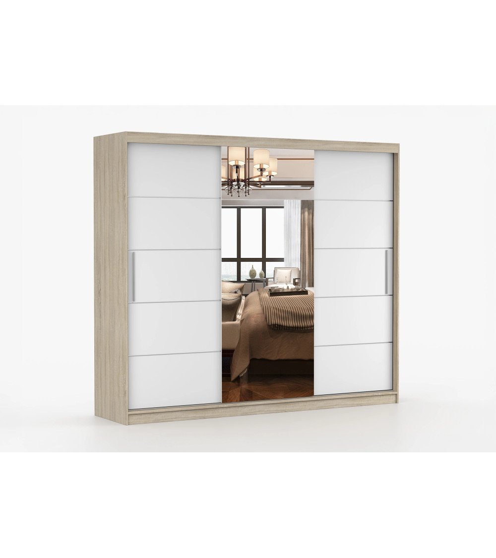 Armoire Olympe 233 cm avec miroir