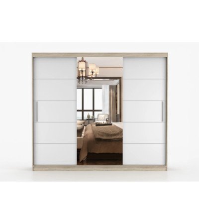 Armoire Olympe 233 cm avec miroir