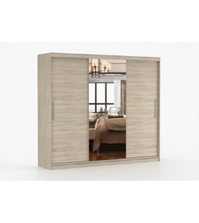 Armoire Olympe 233 cm avec miroir