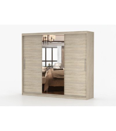 Armoire Olympe 233 cm avec miroir