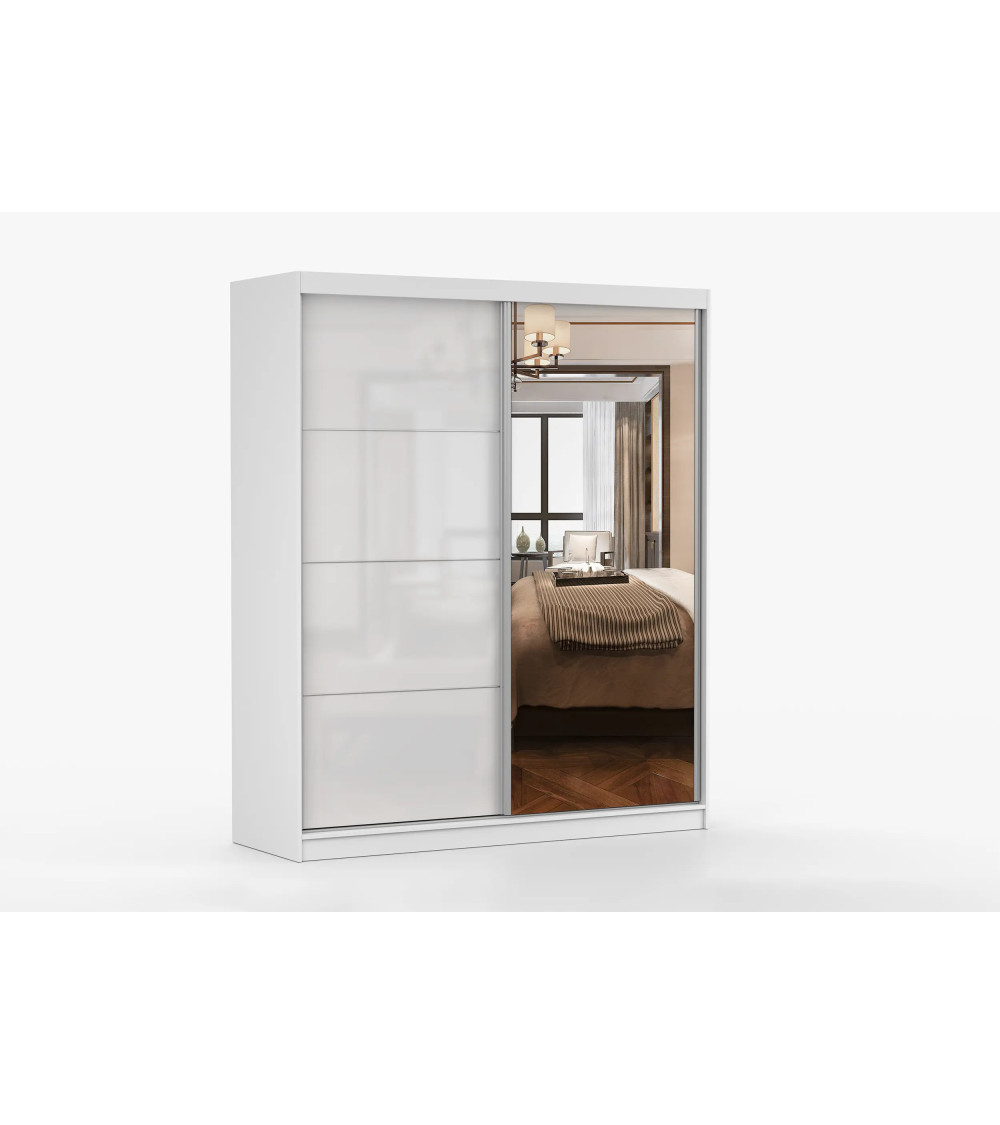 Armoire Naélie 183 cm avec miroir