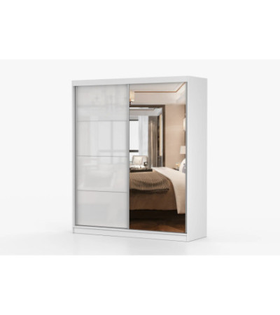 Armoire Naélie 183 cm avec miroir