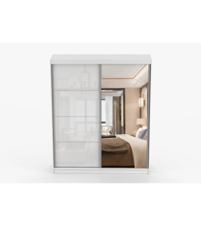 Armoire Naélie 183 cm avec miroir