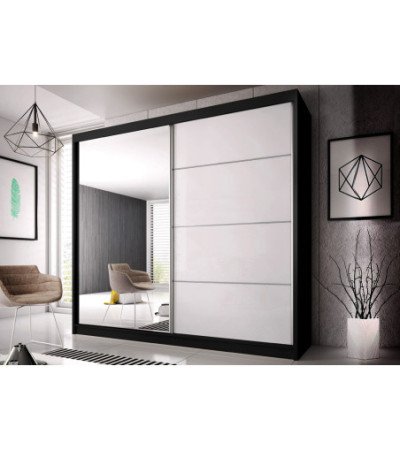 Armoire Naélie 183 cm avec miroir