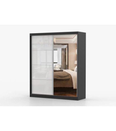 Armoire Naélie 183 cm avec miroir